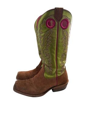 Ariat Futurity Pink Lined Western Boot Interior with Pull Holes